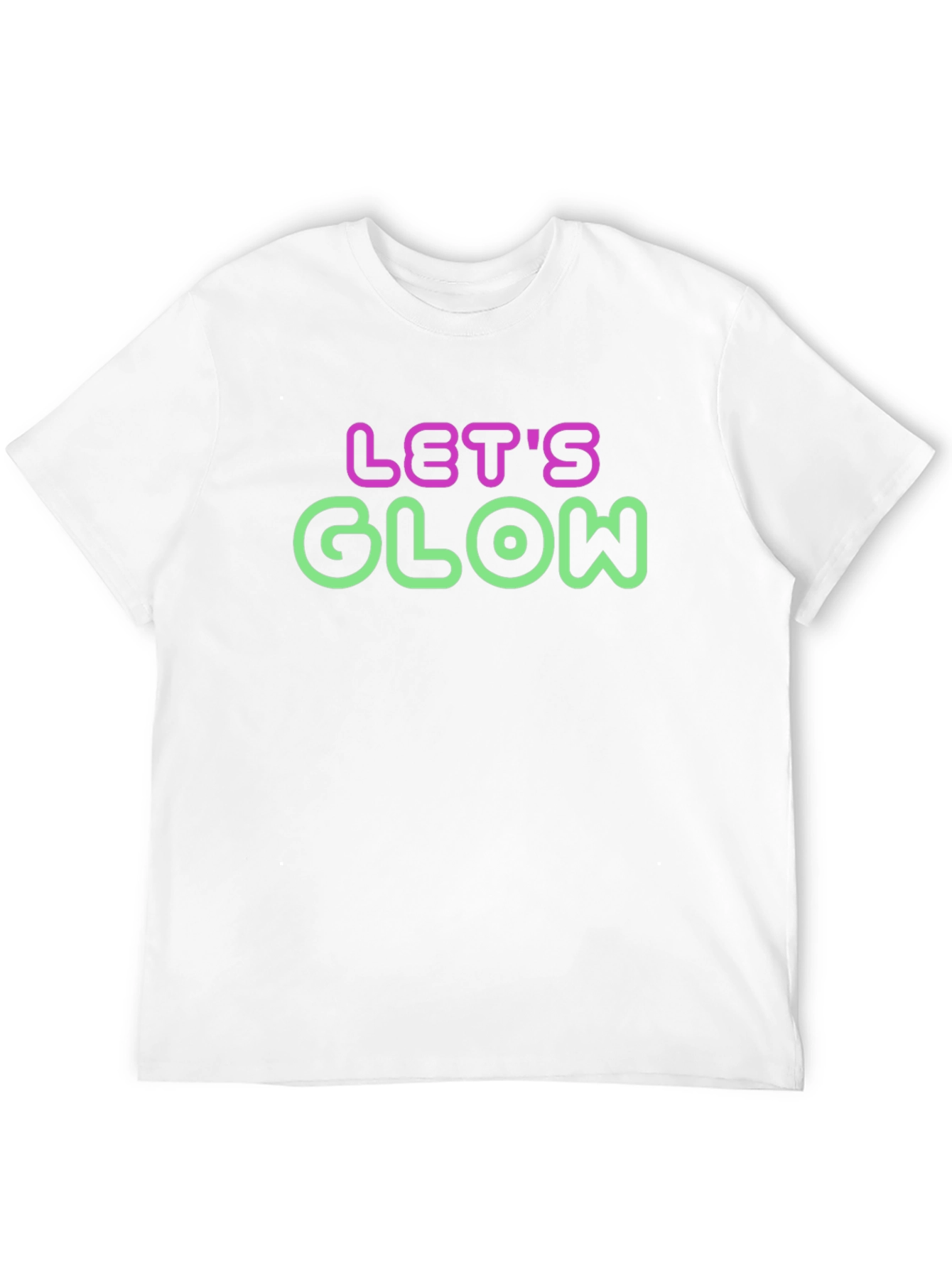 Lets Glow Neon Graphic T-Shirt