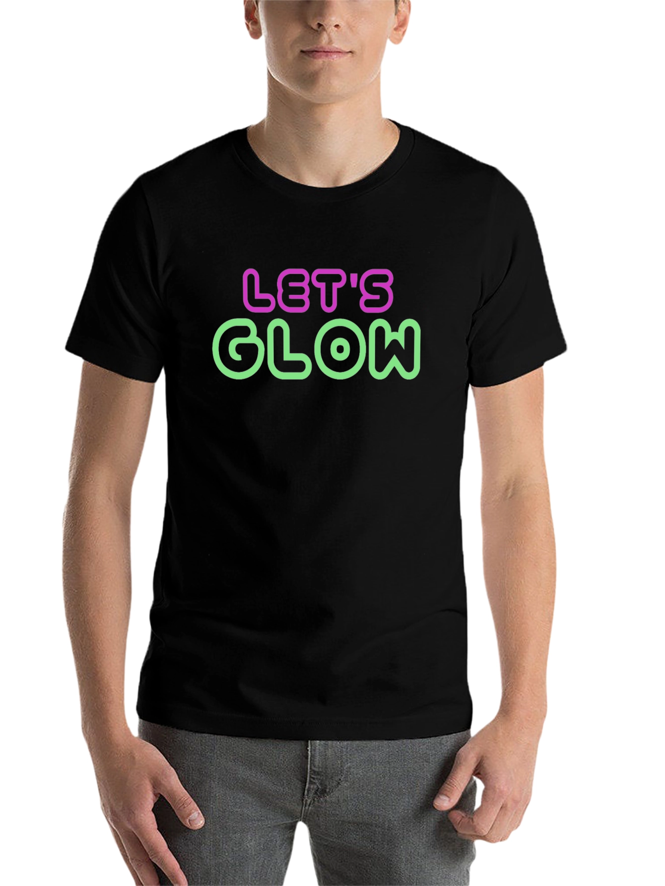 Lets Glow Neon Graphic T-Shirt