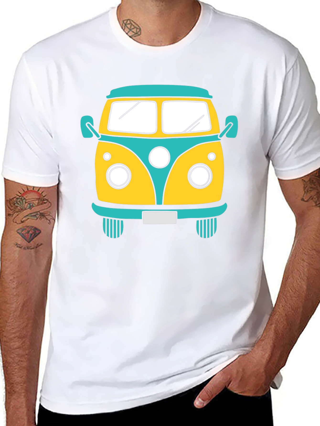 Retro VW Bus Graphic T-Shirt