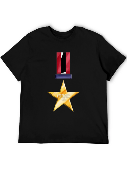 Veterans Day Star Medal Graphic Tee