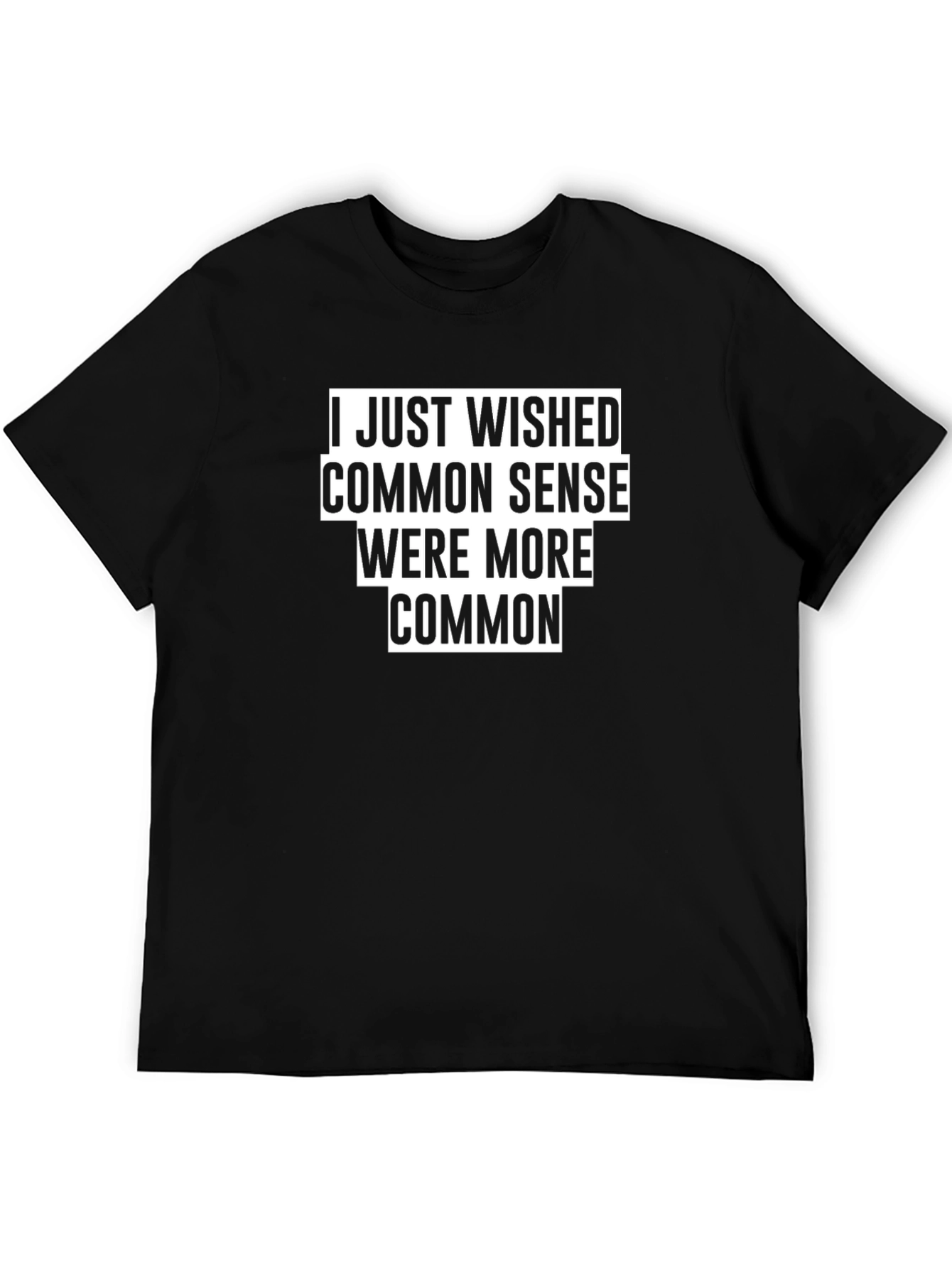 Common Sense Graphic T-Shirt - Black