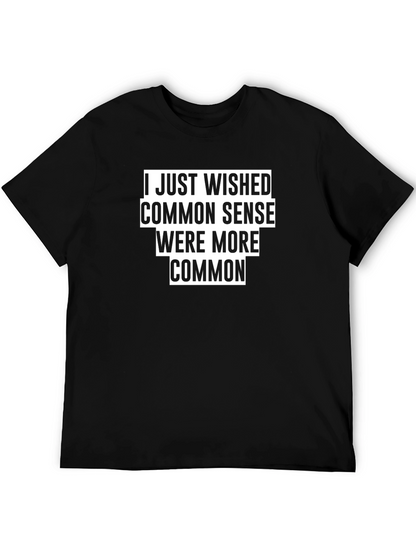Common Sense Graphic T-Shirt - Black