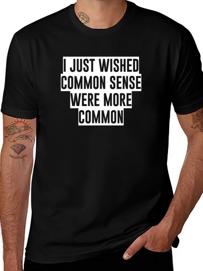 Common Sense Graphic T-Shirt - Black