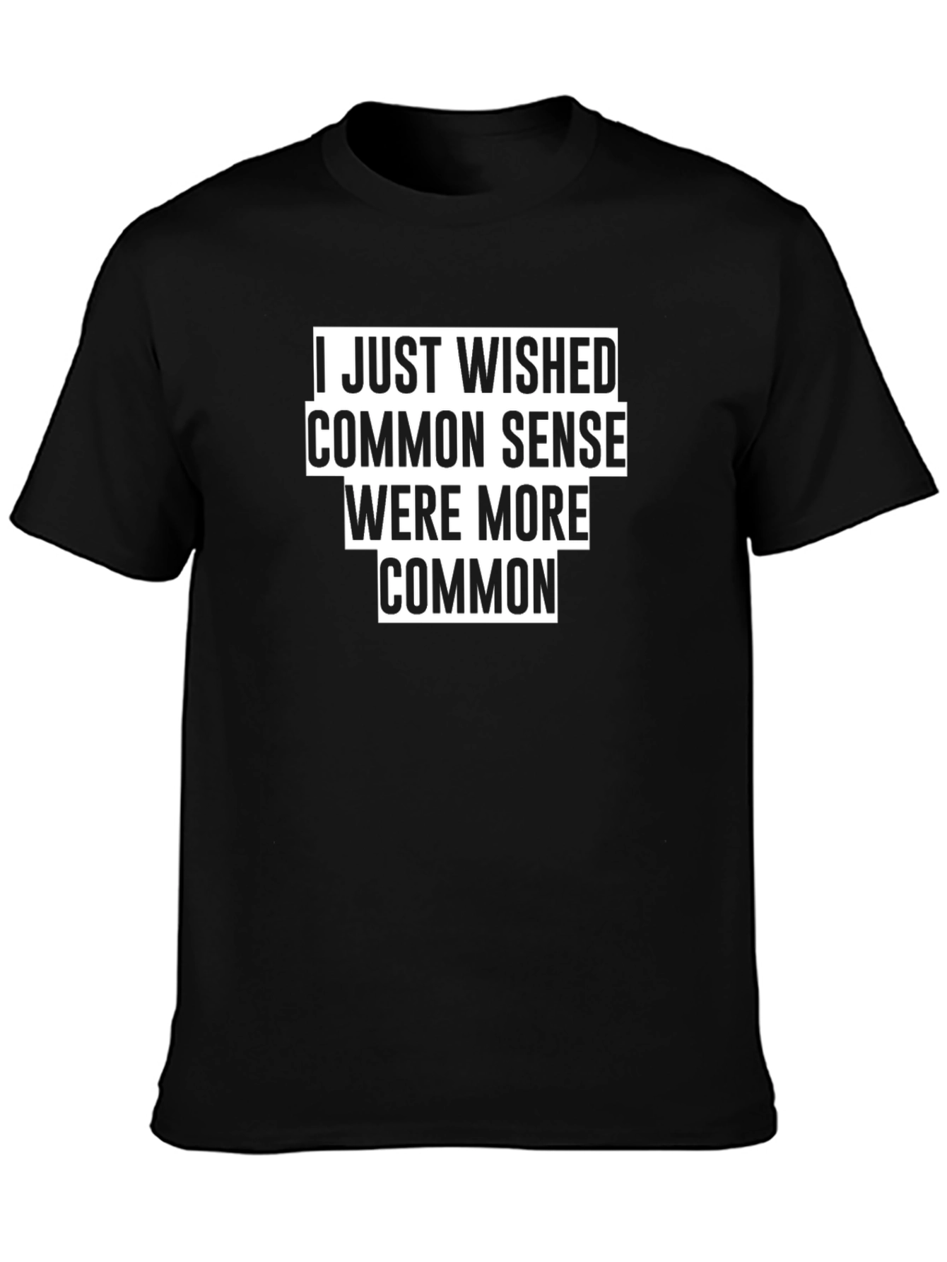 Common Sense Graphic T-Shirt - Black