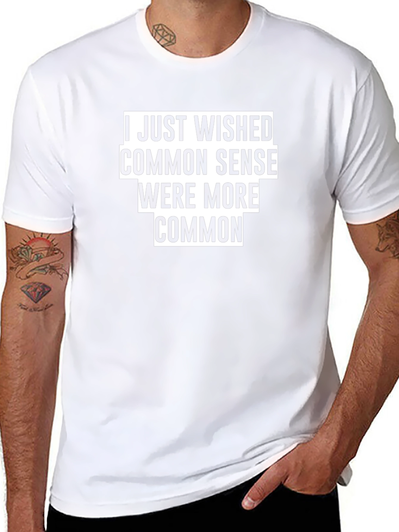 Common Sense Graphic T-Shirt - Black
