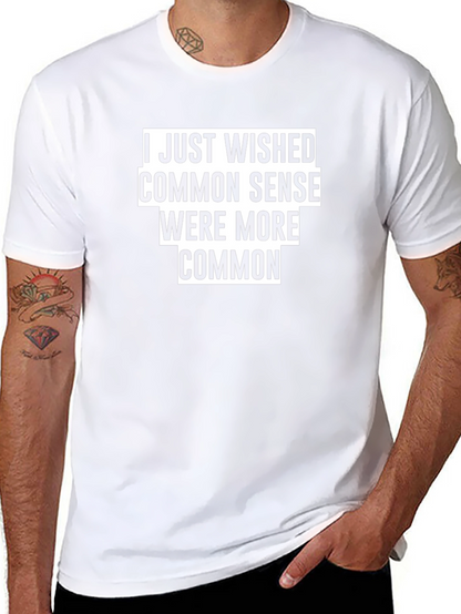 Common Sense Graphic T-Shirt - Black