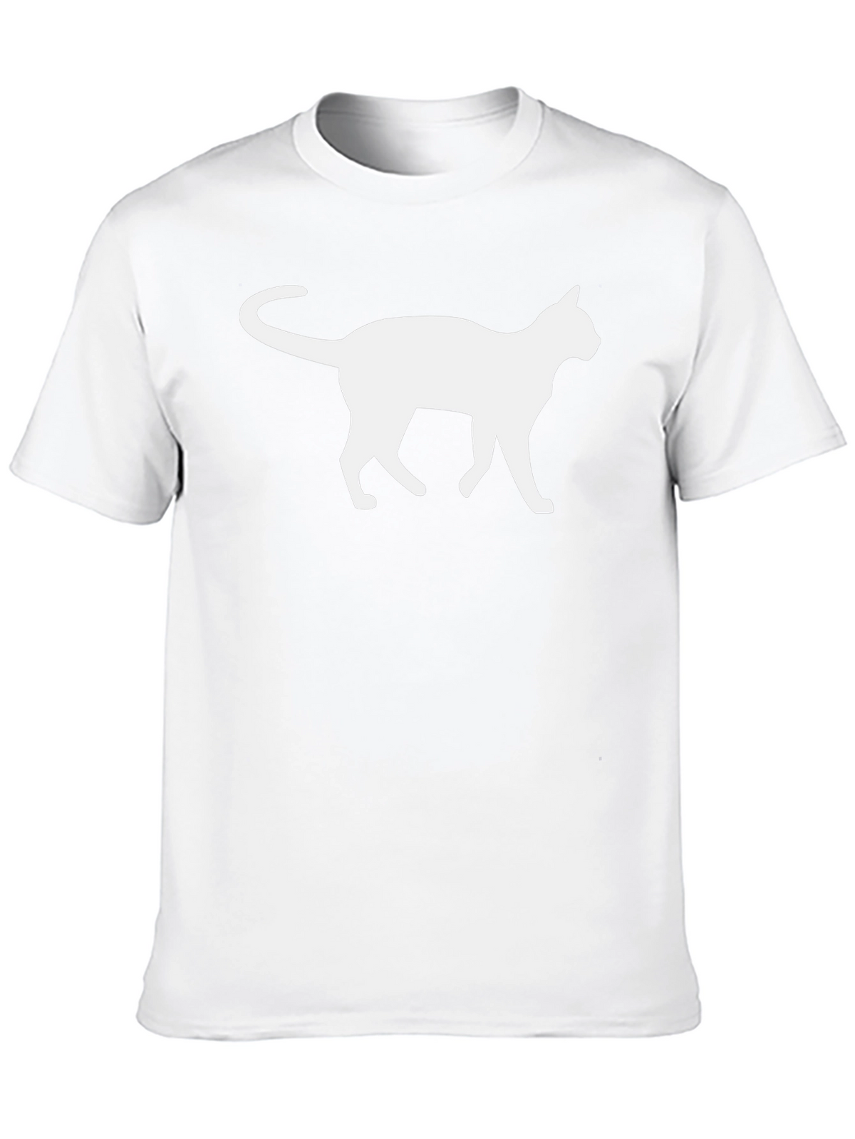 Cool Cat Silhouette Graphic T-Shirt