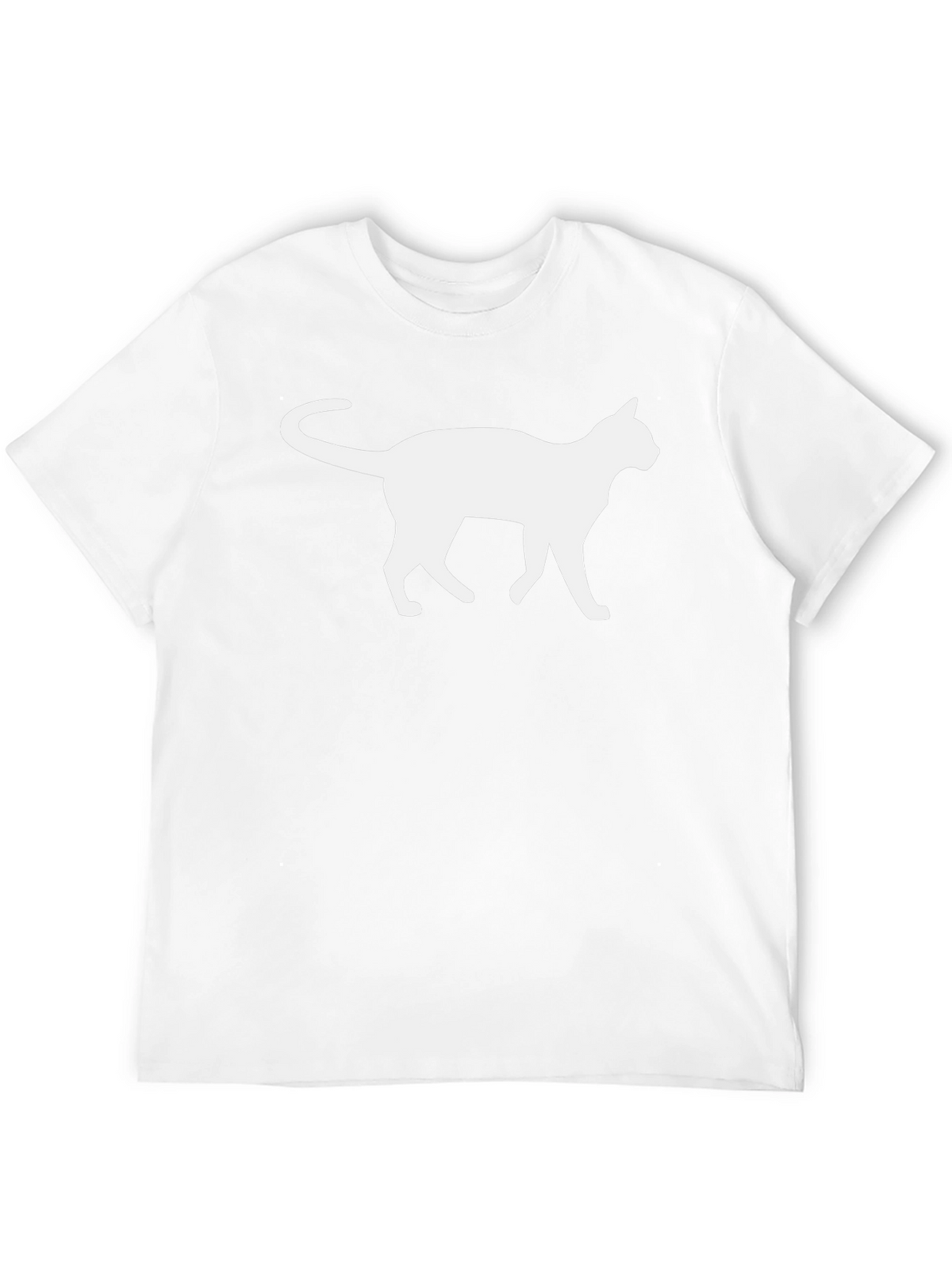 Cool Cat Silhouette Graphic T-Shirt