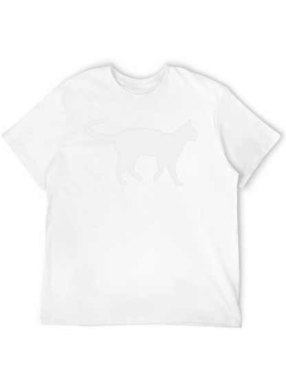 Cool Cat Silhouette Graphic T-Shirt