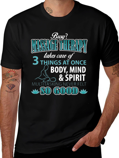 Massage Therapy T-Shirt: Body Mind & Spirit