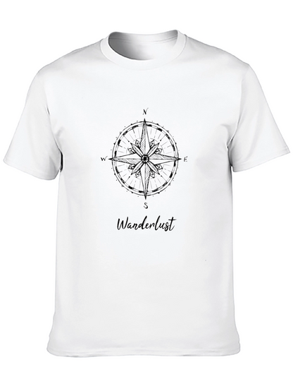 Wanderlust Compass Black T-Shirt