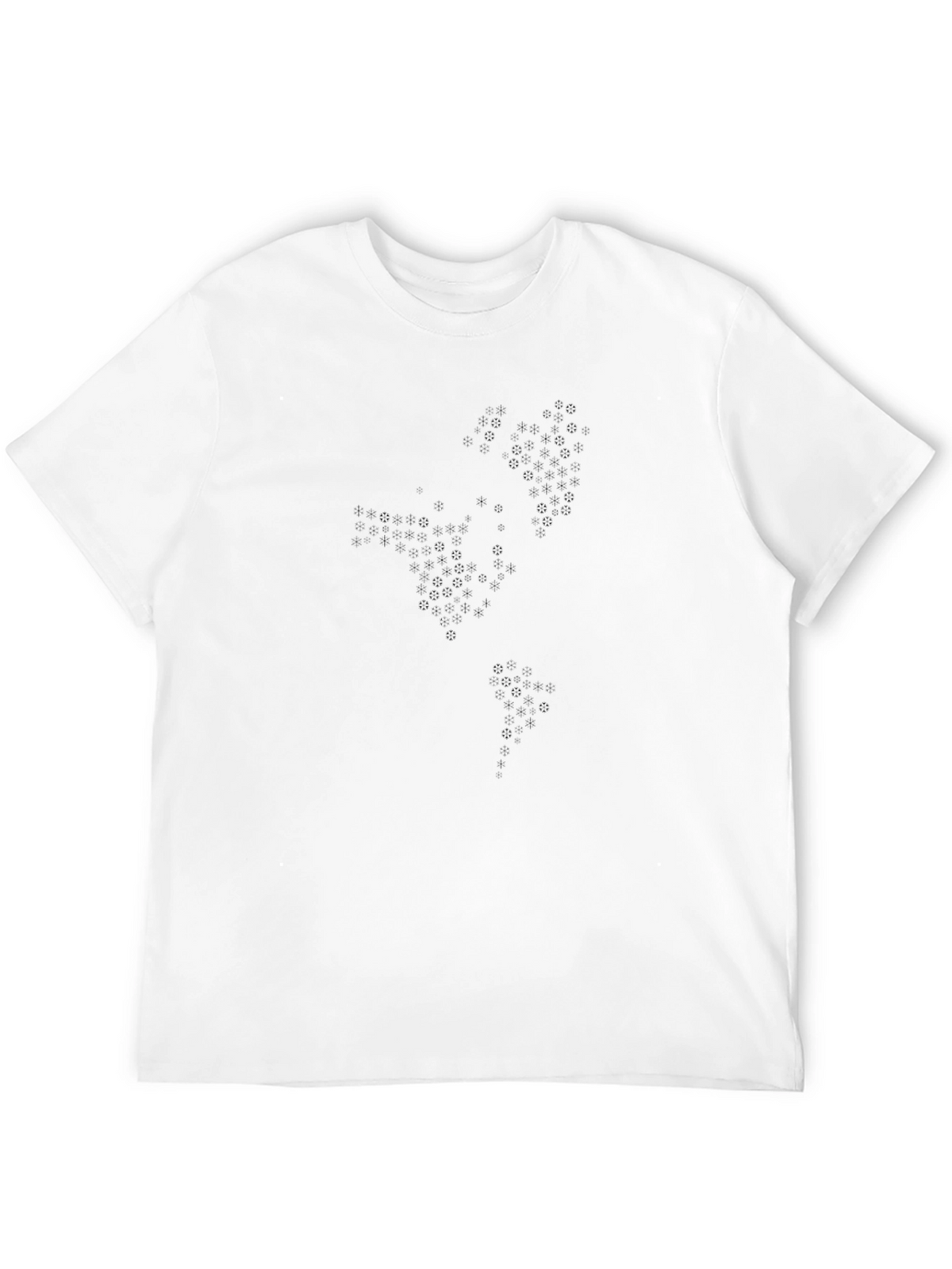 Modern Black Tee with Geometric Pattern