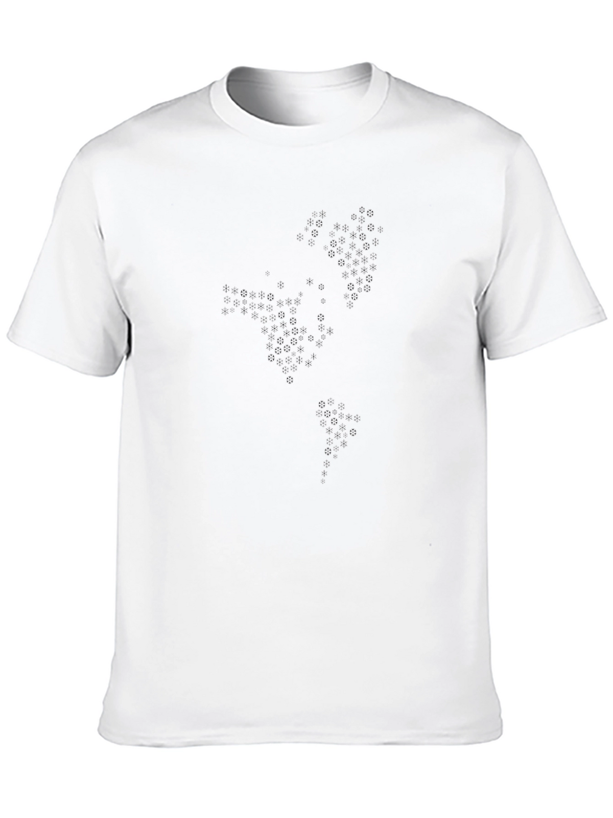 Modern Black Tee with Geometric Pattern