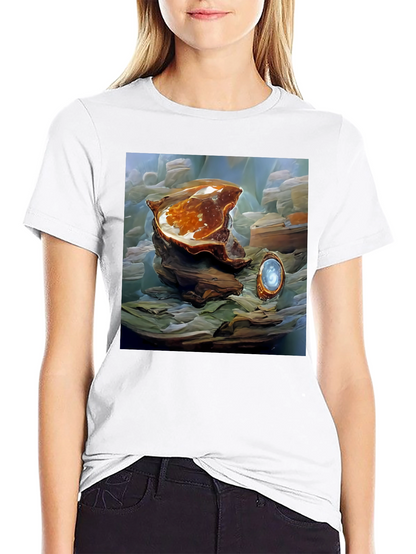 Artistic Abstract Shell Graphic Tee