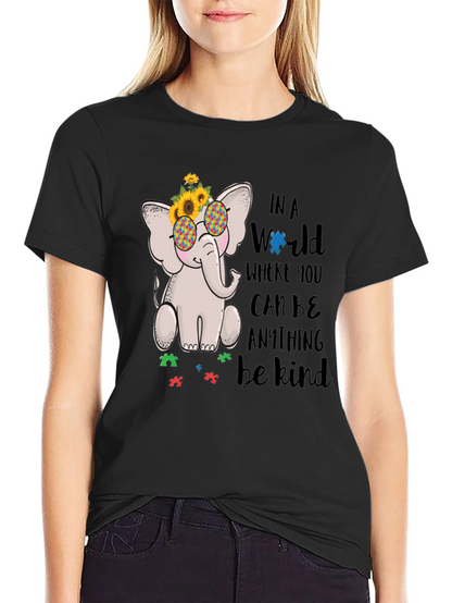 Autism Awareness Elephant Kindness T-Shirt