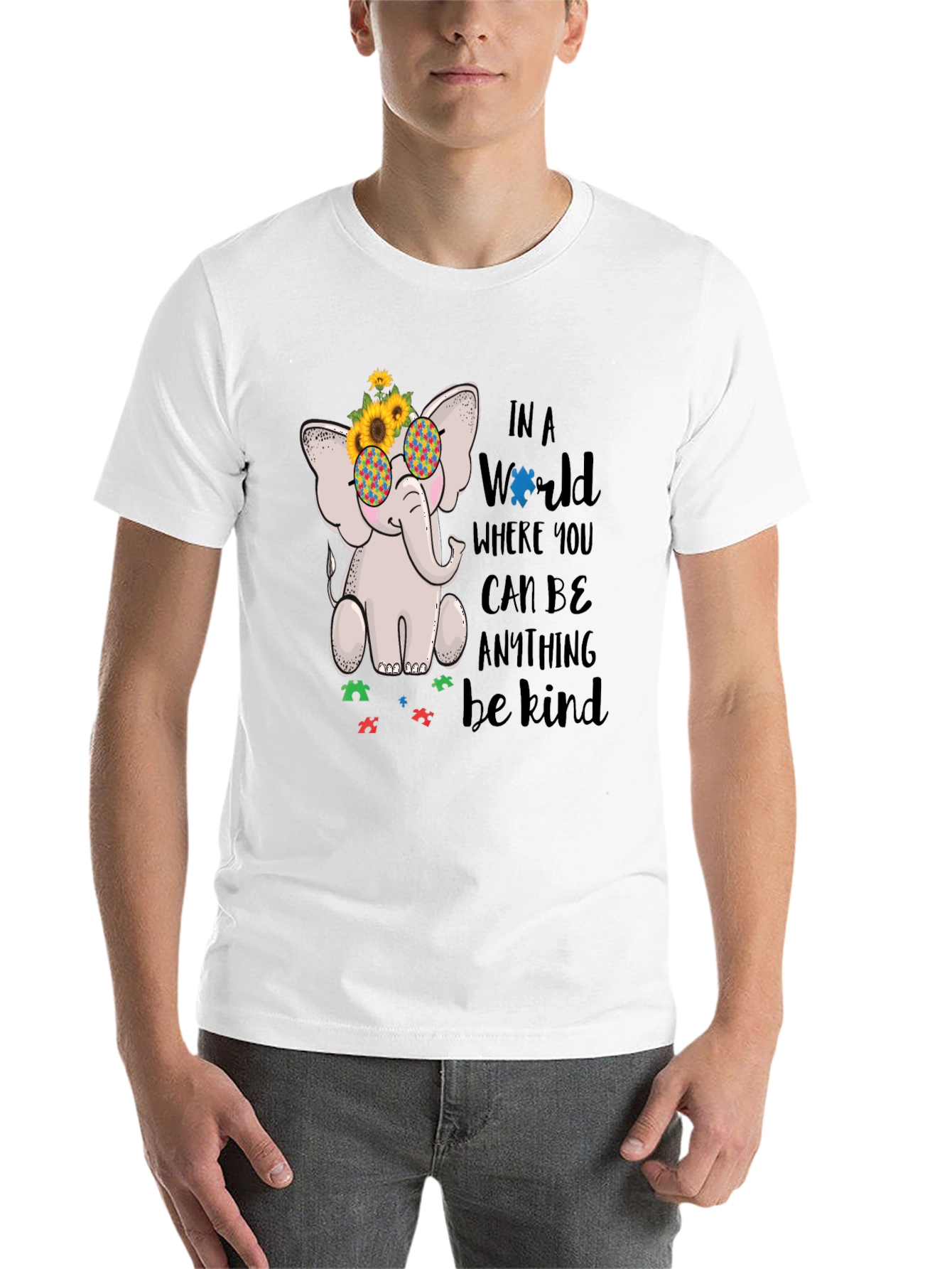Autism Awareness Elephant Kindness T-Shirt