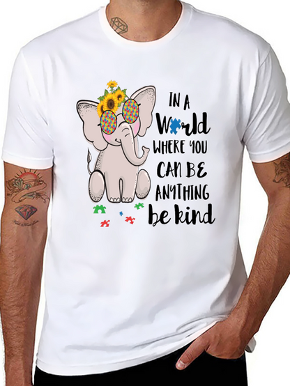 Autism Awareness Elephant Kindness T-Shirt