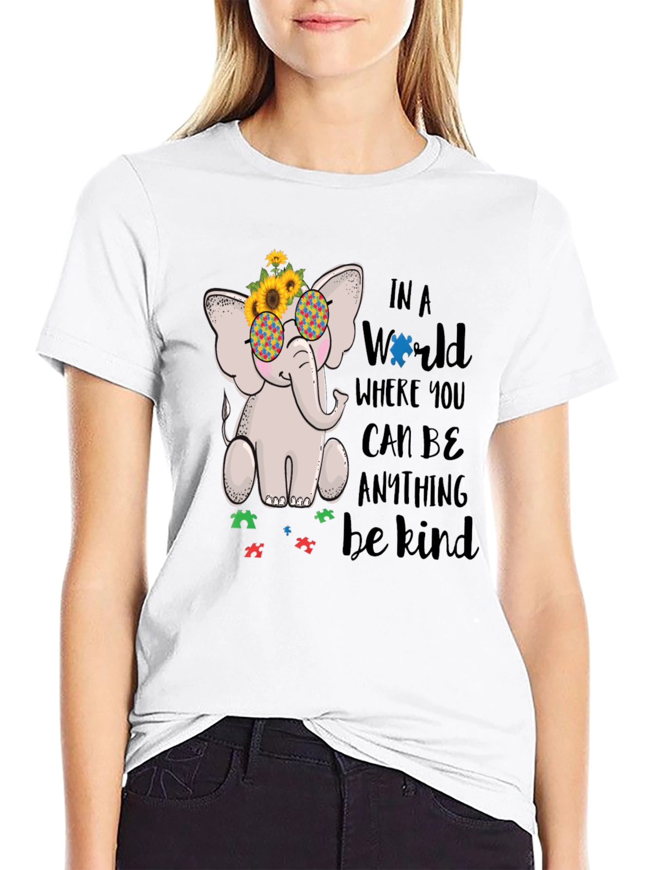 Autism Awareness Elephant Kindness T-Shirt