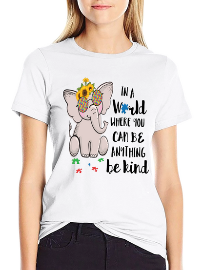 Autism Awareness Elephant Kindness T-Shirt