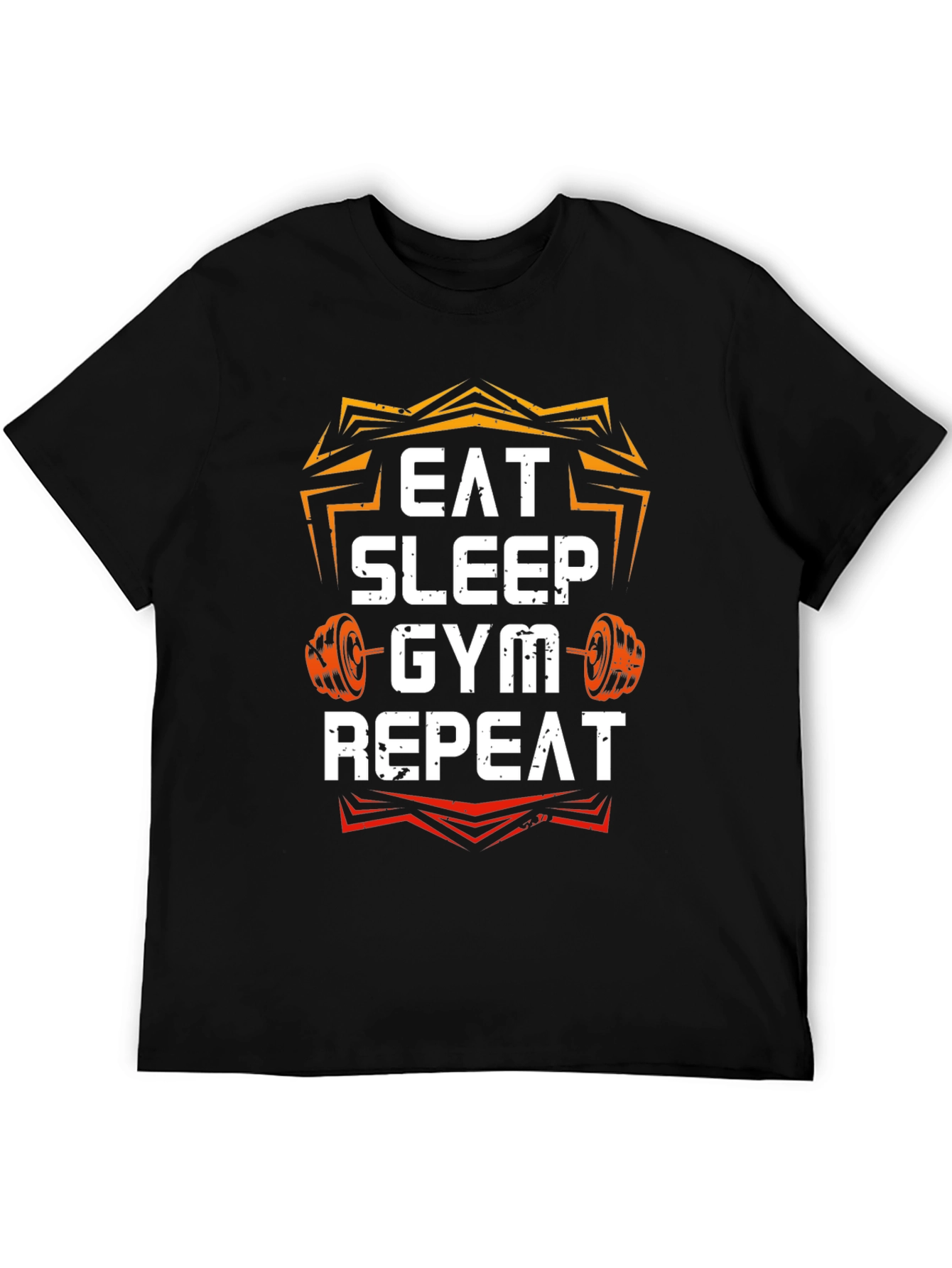 Eat Sleep Gym Repeat Graphic T-Shirt