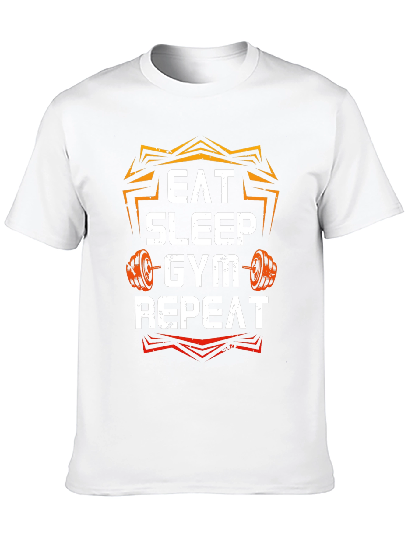 Eat Sleep Gym Repeat Graphic T-Shirt