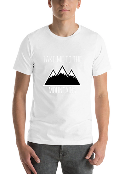 Take Me To The Mountains Black Graphic T-Shirt