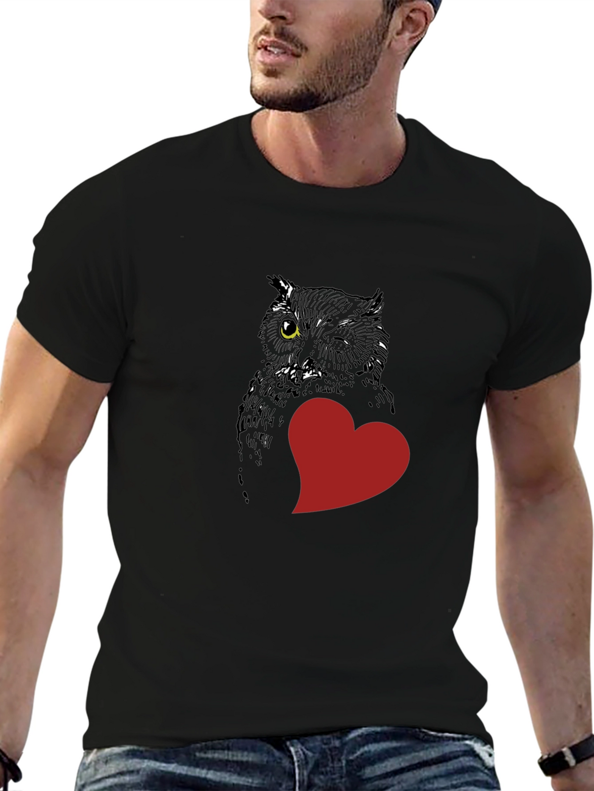 Owl Always Love You Black Tee