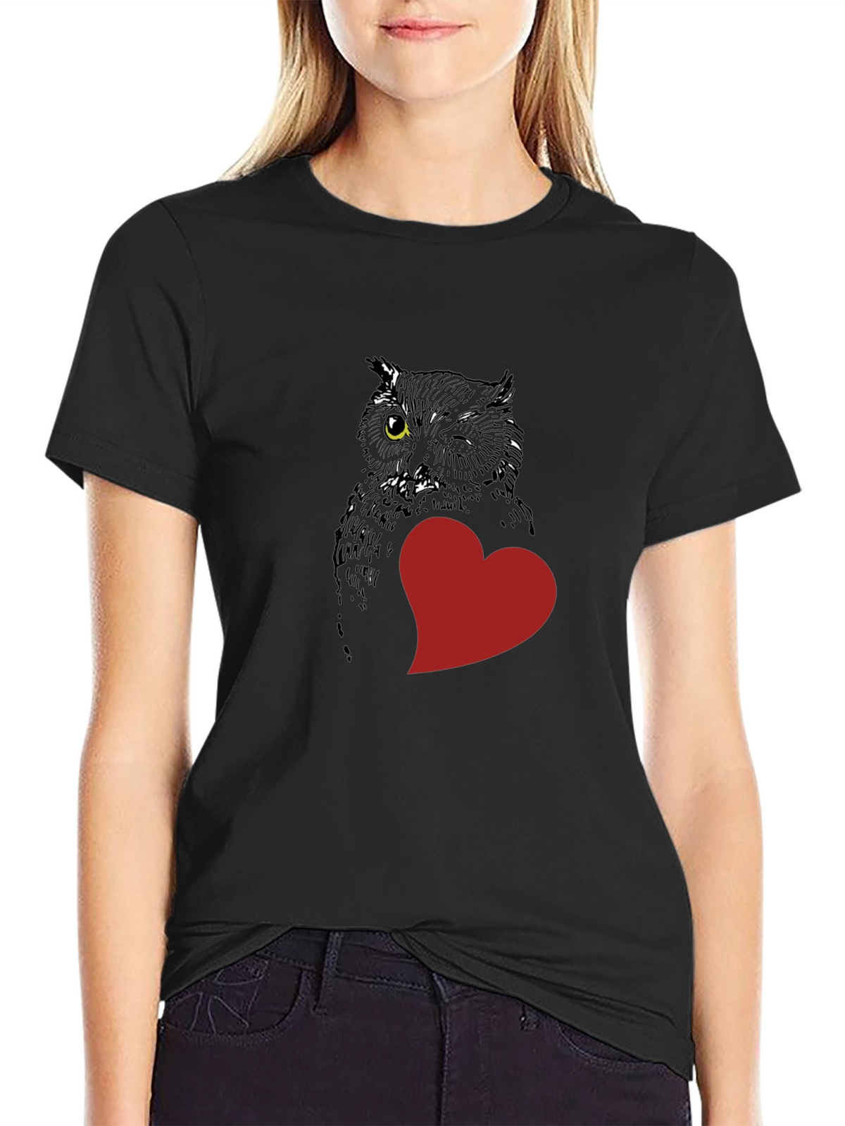 Owl Always Love You Black Tee