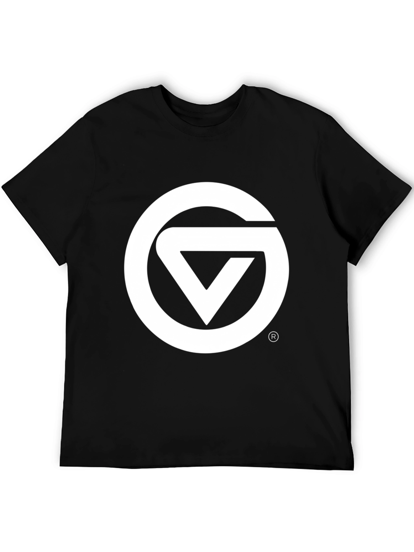Black Graphic Tee - Circle & Triangle Logo
