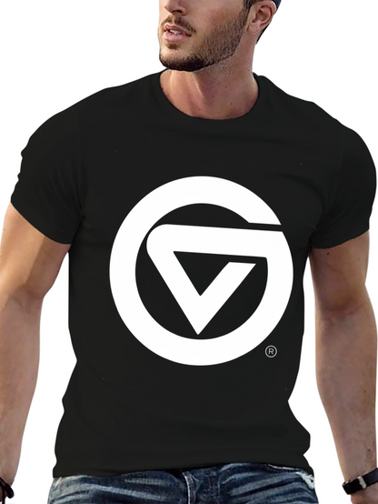 Black Graphic Tee - Circle & Triangle Logo