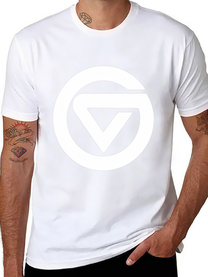 Black Graphic Tee - Circle & Triangle Logo