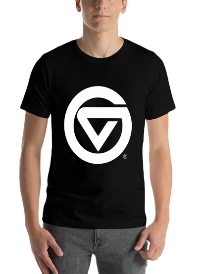 Black Graphic Tee - Circle & Triangle Logo