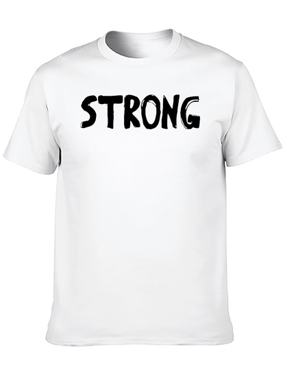 Strong Graphic Tee - Mens Black T-Shirt