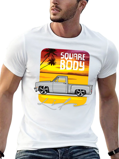 Square Body Life Black Graphic T-Shirt