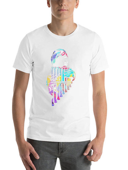 Abstract Pan Flute Graphic T-Shirt