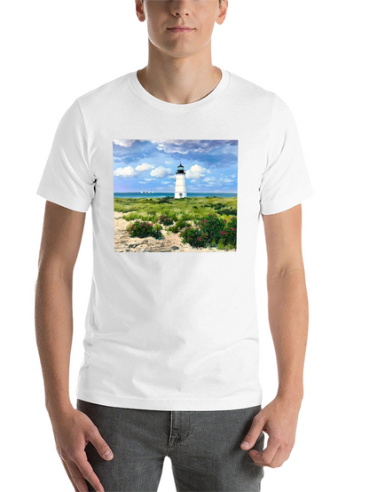 Lighthouse Landscape Graphic Tee - Coastal Style T-Shirt