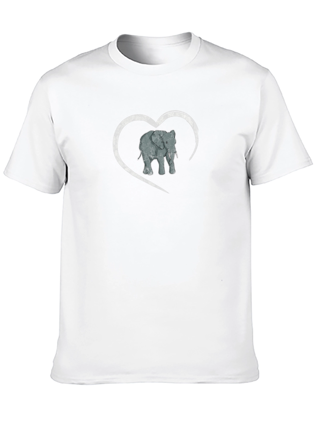 Elephant Heart Graphic Mens T-Shirt