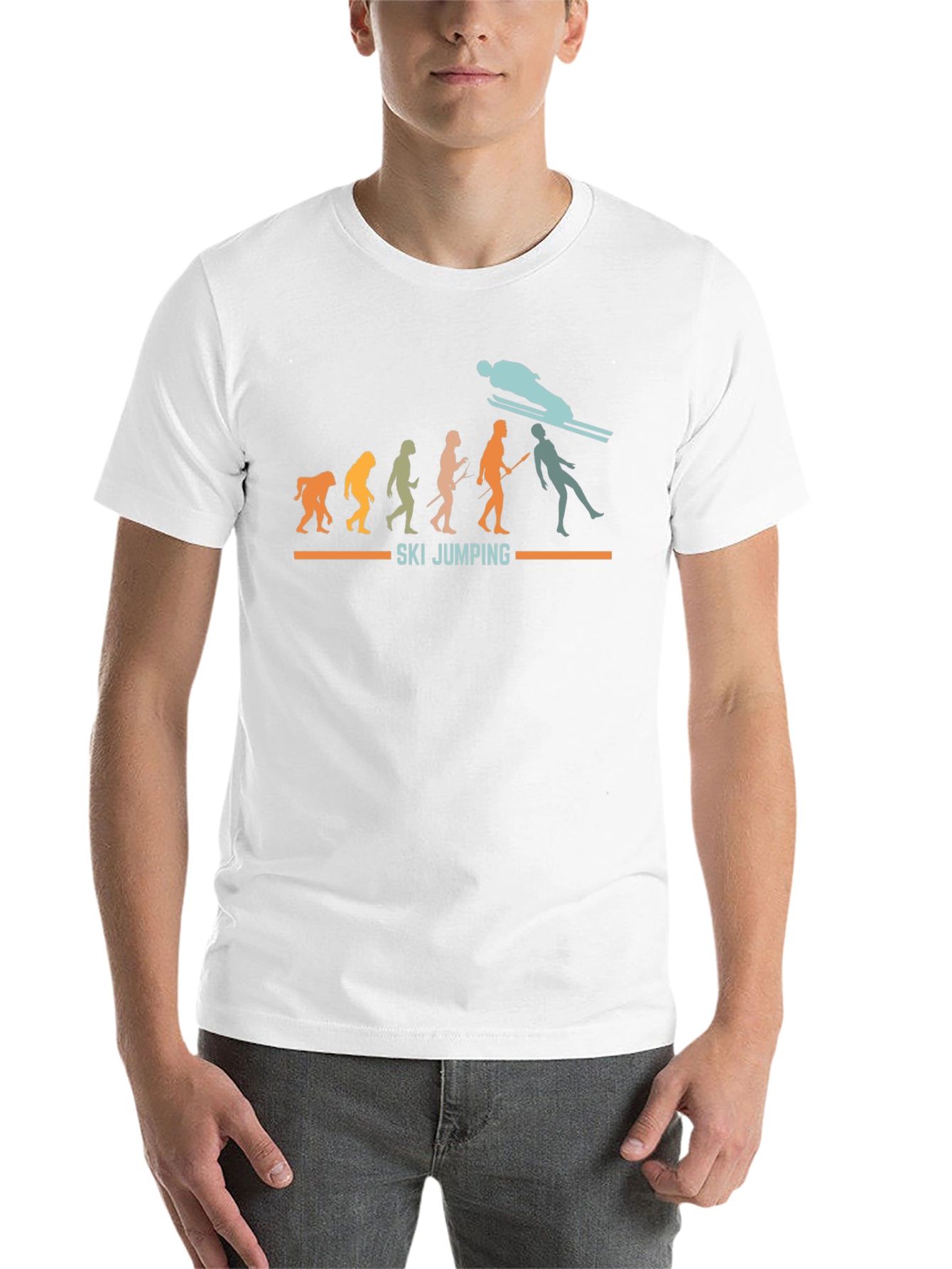 Ski Jumping Evolution Graphic Tee