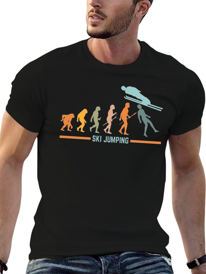 Ski Jumping Evolution Graphic Tee