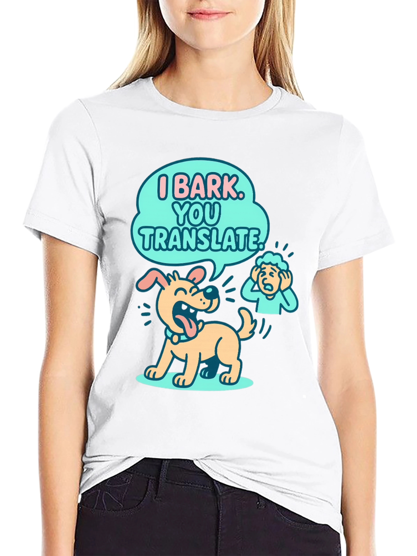 Funny Dog T-Shirt - I Bark You Translate