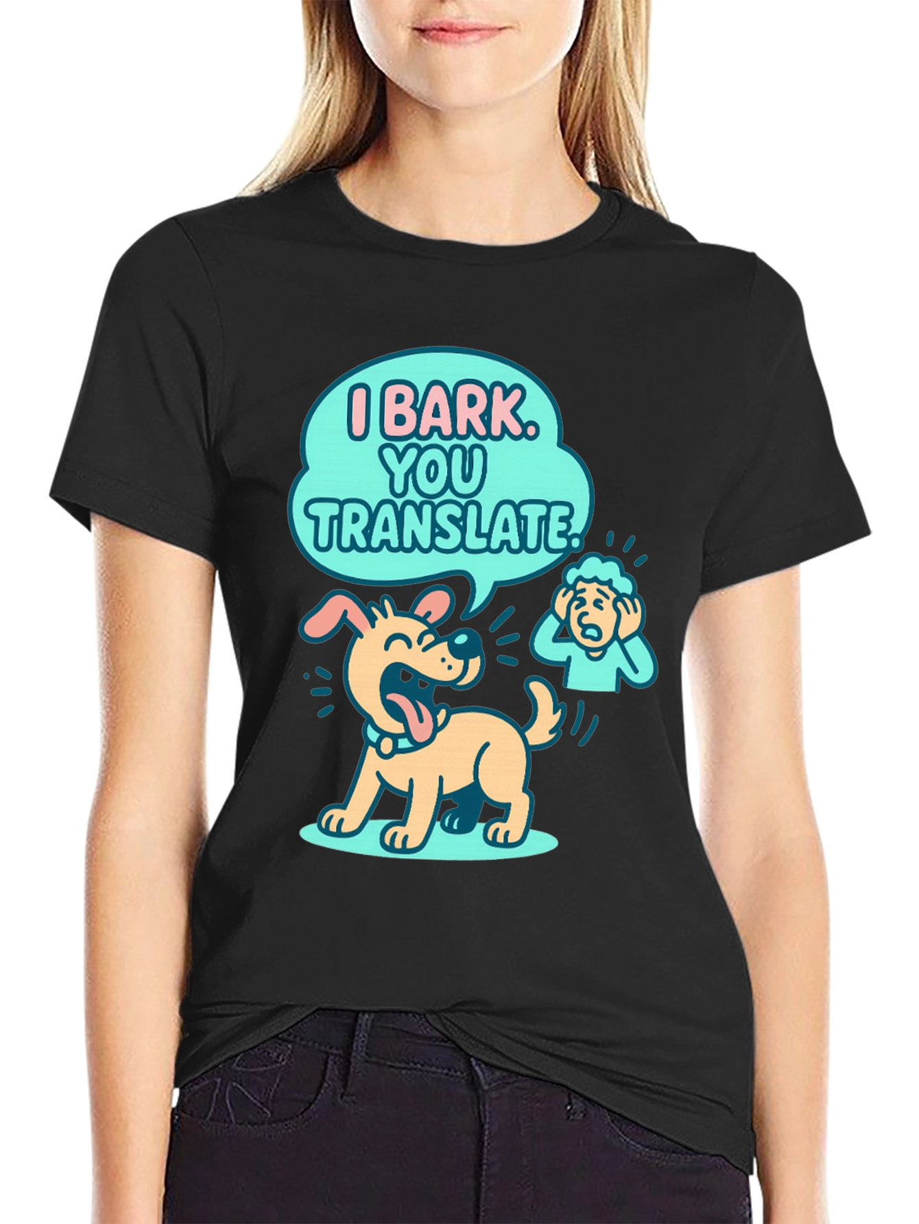 Funny Dog T-Shirt - I Bark You Translate