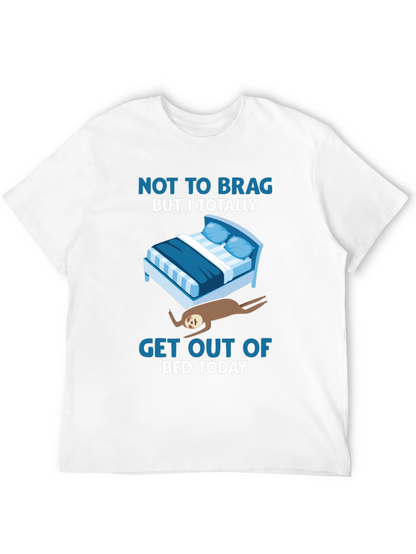 Funny Sloth Bed T-Shirt - Lazy Days Tee