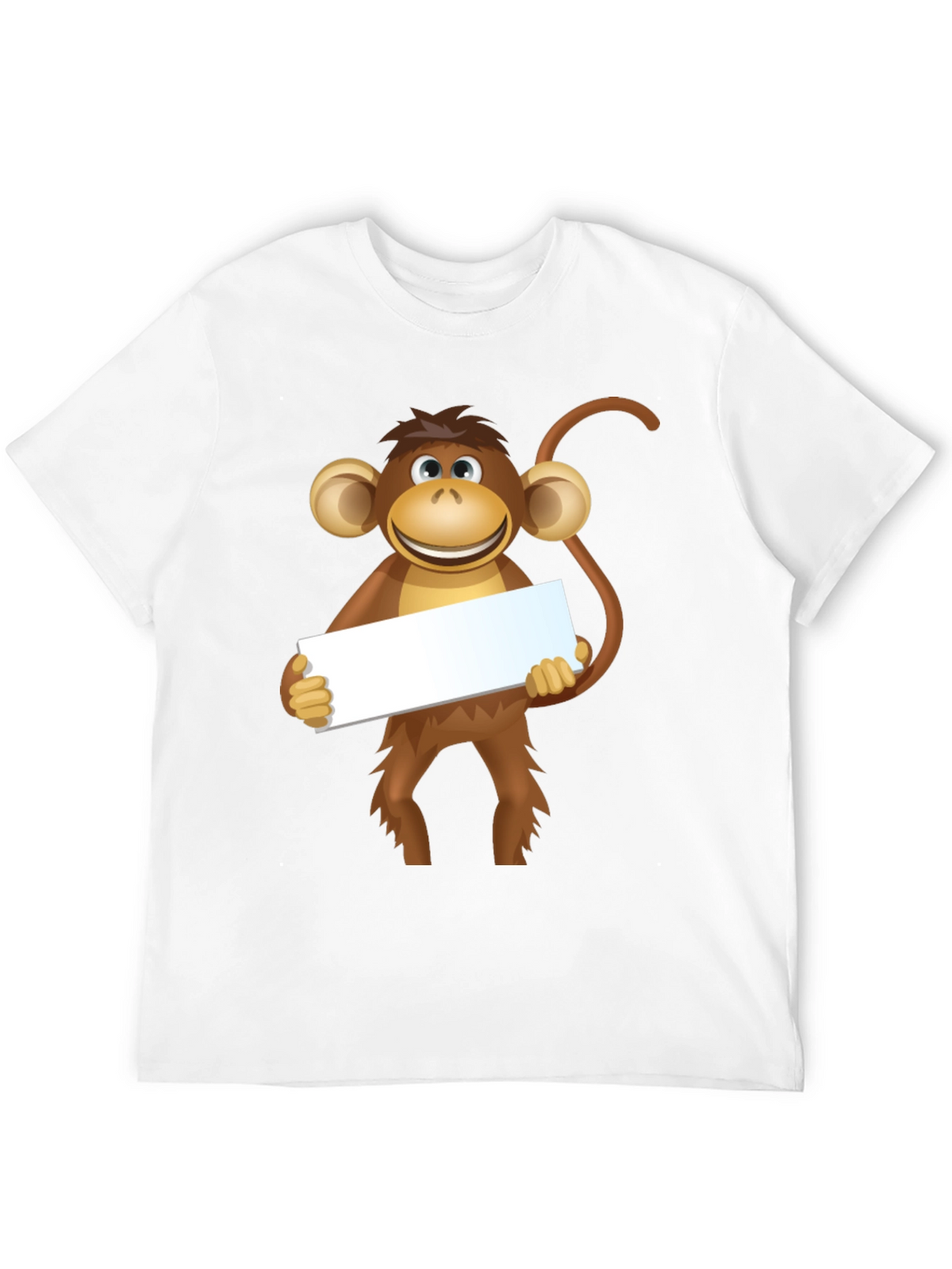 Monkey Graphic Tee - Black Cotton T-Shirt