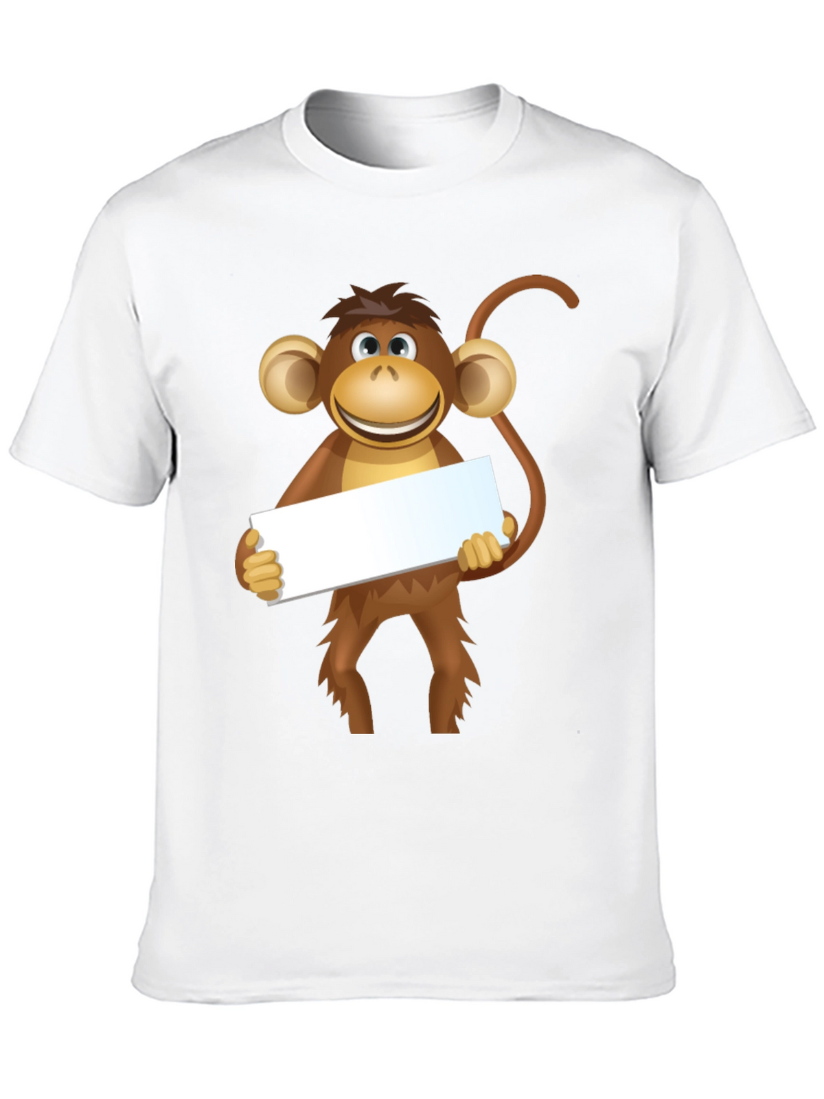 Monkey Graphic Tee - Black Cotton T-Shirt