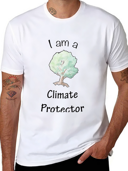 Climate Protector Tree Graphic Black T-Shirt