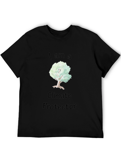 Climate Protector Tree Graphic Black T-Shirt