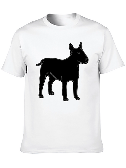Dog Graphic T-Shirt - Black