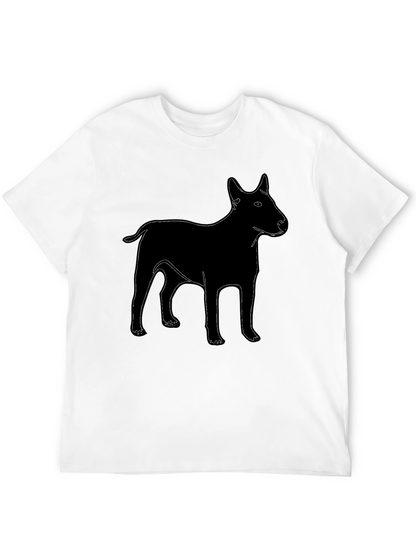 Dog Graphic T-Shirt - Black