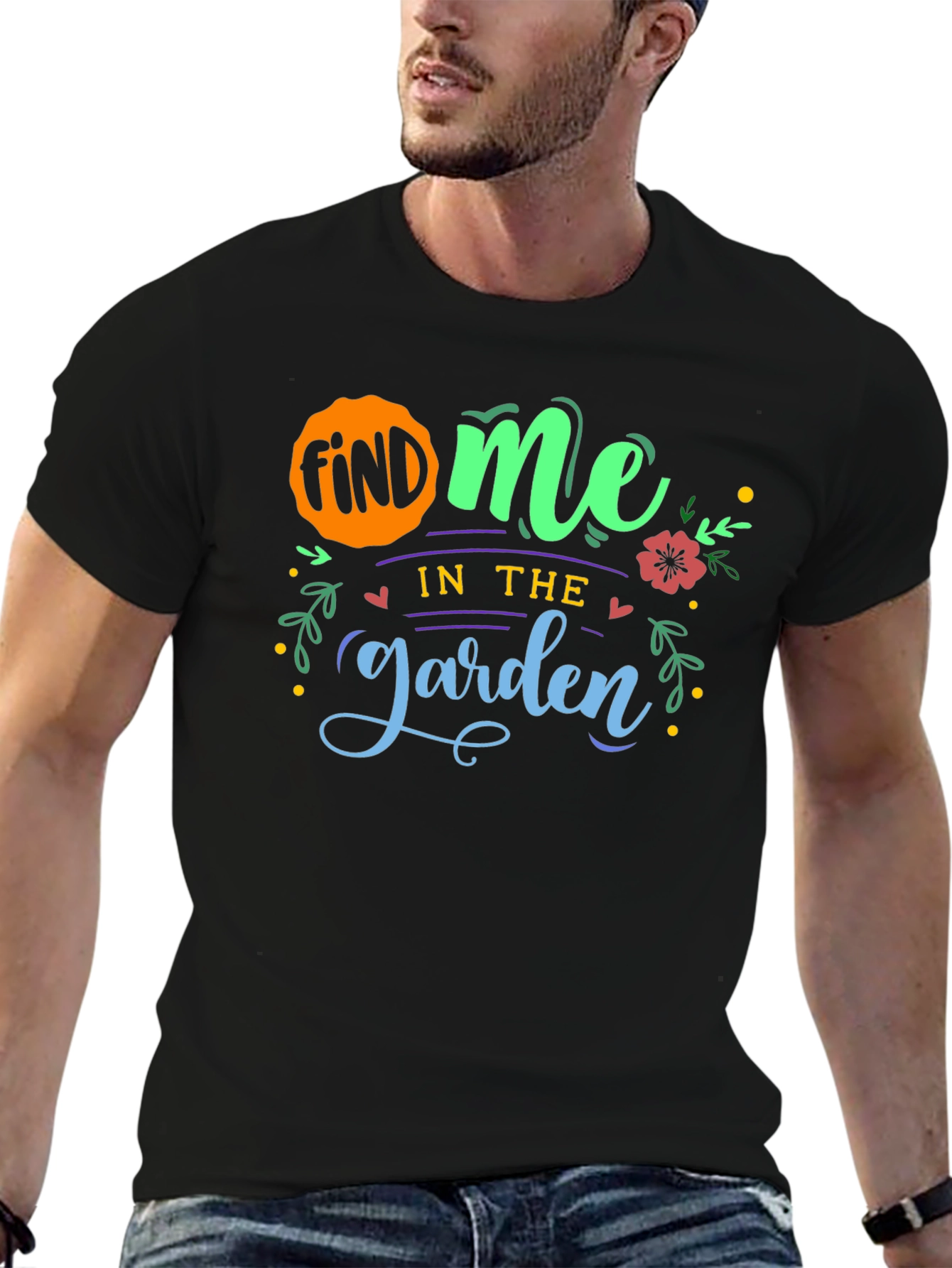 Find Me In The Garden T-Shirt - Black