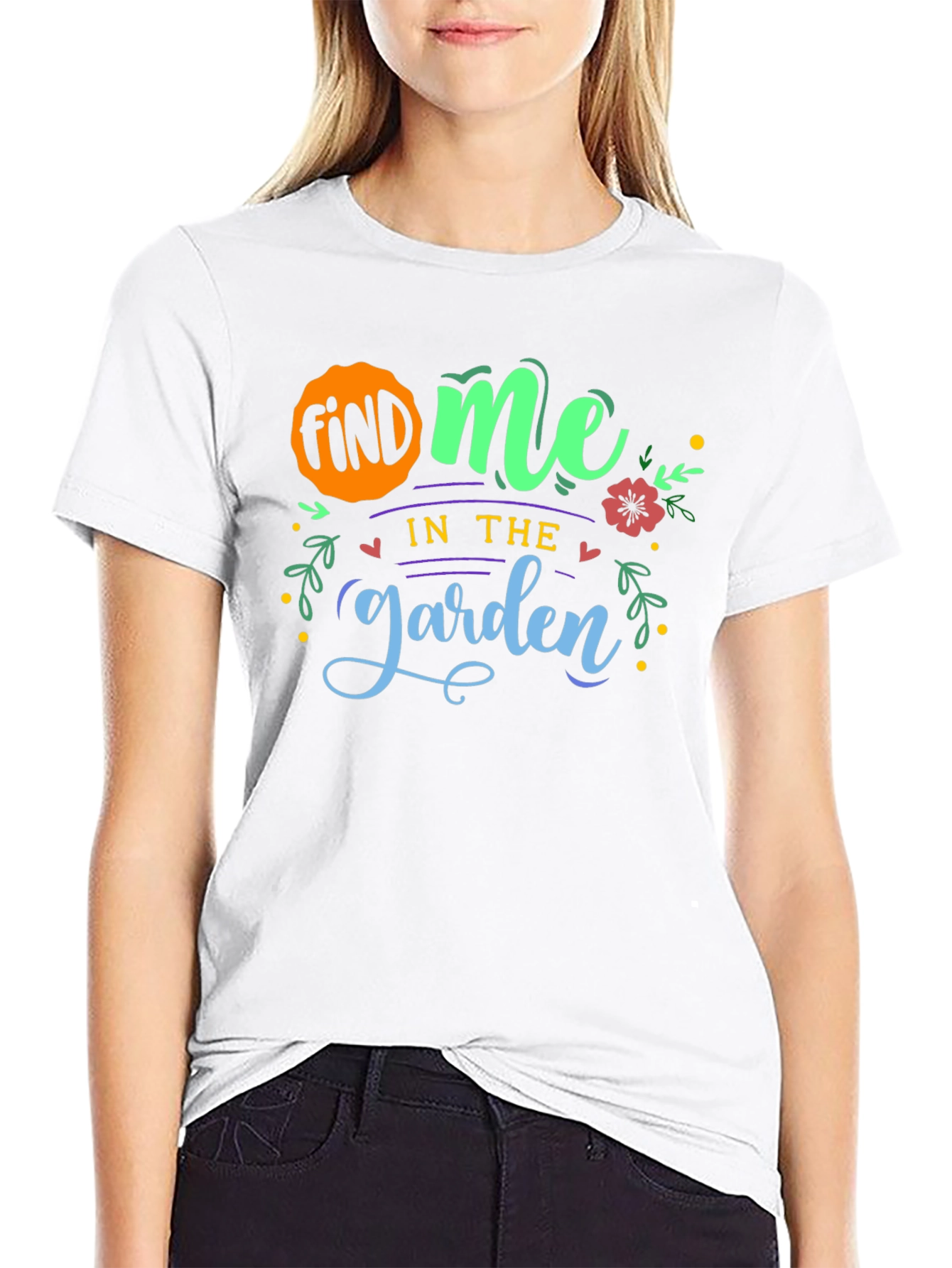 Find Me In The Garden T-Shirt - Black